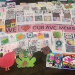 Addison Village Club sends colorful and supporting letters and artwork that were created for our local nursing homes!