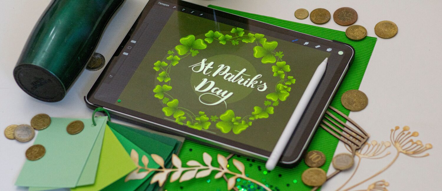 St. Patrick's Day digital art craft